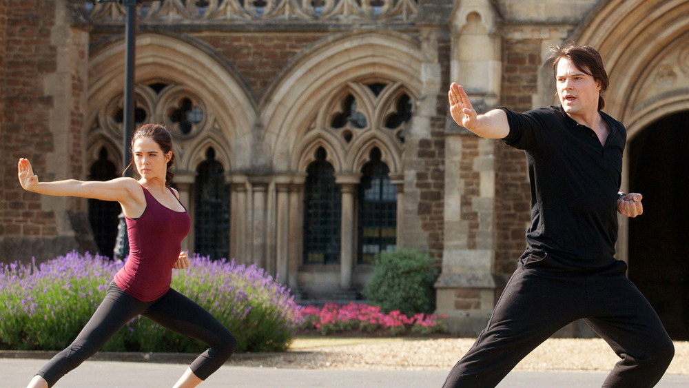 Vampire Academy cast exercising