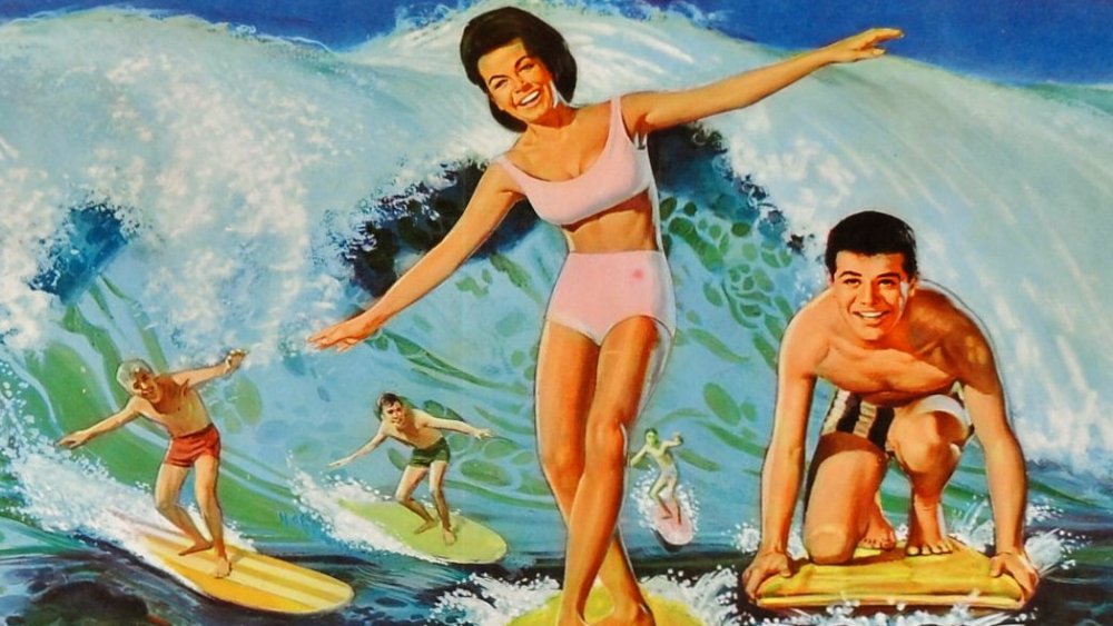 The teens of Beach Party Movie, led by Annette Funicello as Dolores