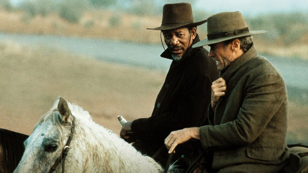 Morgan Freeman and Clint Eastwood in Unforgiven