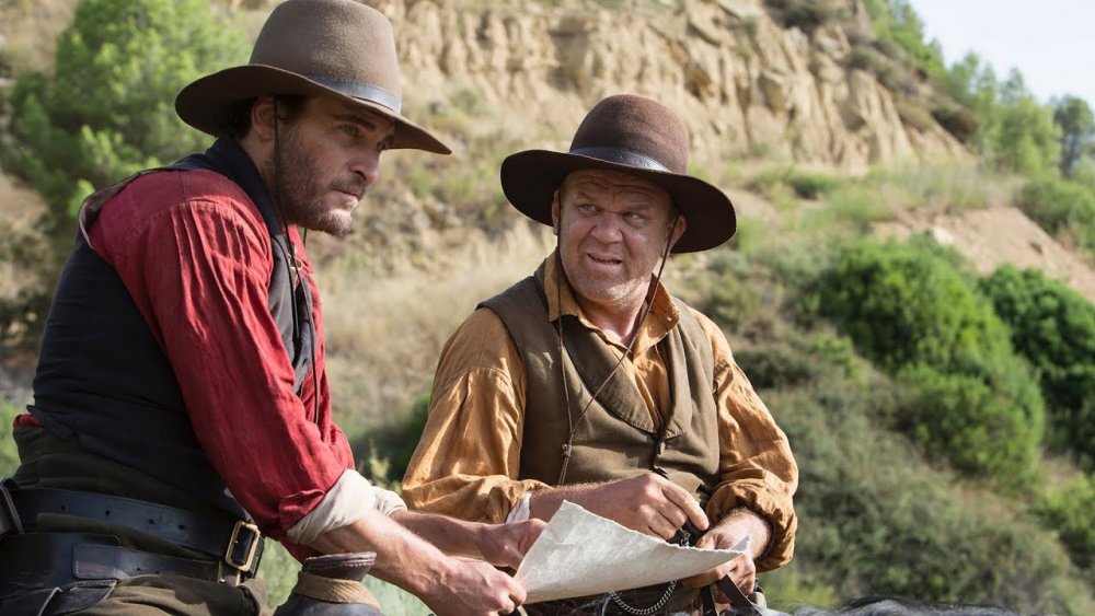 Joaquin Phoenix and John C. Reilly in The Sisters Brothers