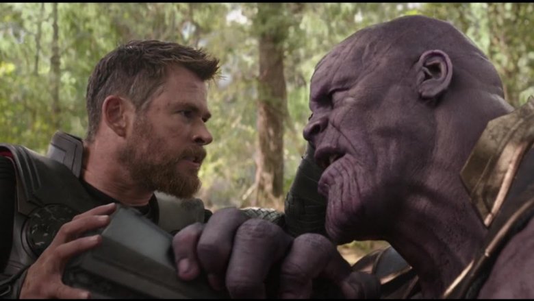 Chris Hemsworth and Josh Brolin in Avengers: Infinity War