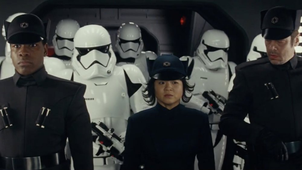 John Boyega, Kelly Marie Tran, and Benicio Del Toro in Star Wars: The Last Jedi