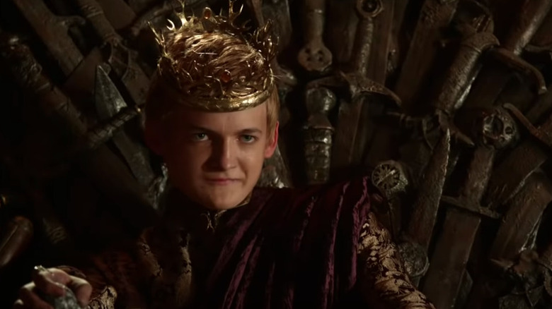 Joffrey Baratheon on the Iron Throne