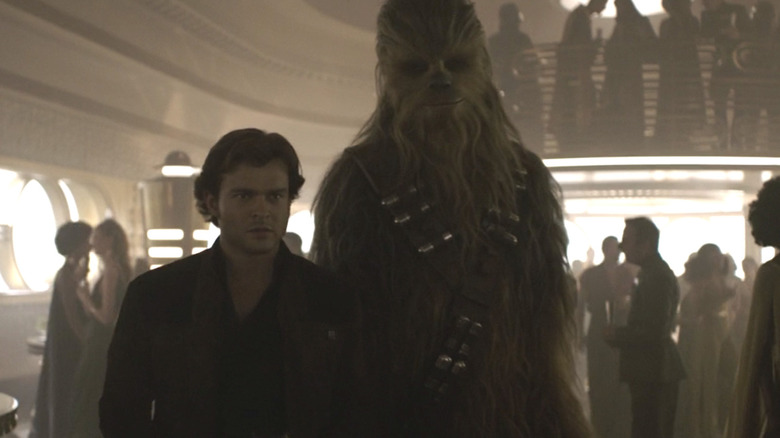 Alden Ehrenreich, Chewbacca at a club