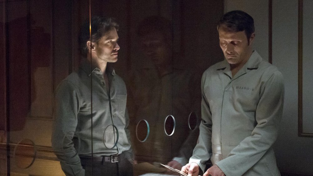 Mad Mikkelsen and Hugh Dancy in Hannibal