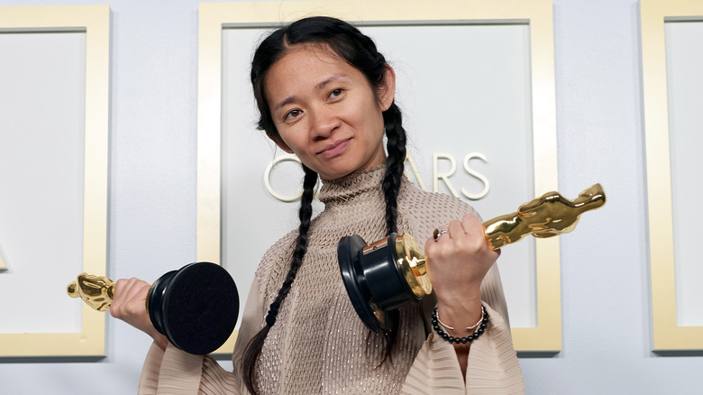 Chloe Zhao at the Academy Awards in 2021