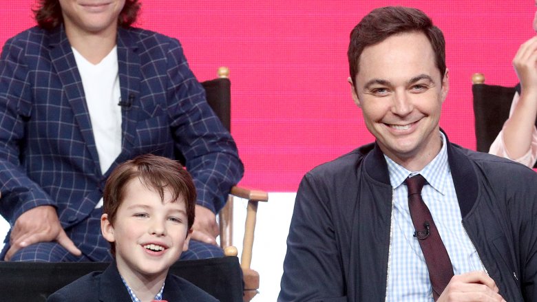 Iain Armitage and Jim Parsons