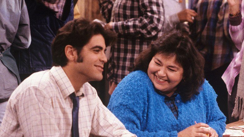 George Clooney and Rosanne Barr in Rosanne