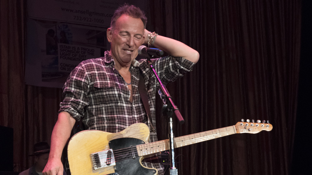 Bruce Springsteen holding Telecaster