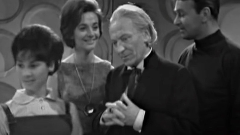 William Hartnell as The Doctor talking