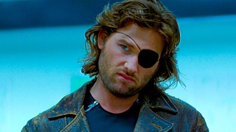 Kurt Russell wears an eye patch as Snake