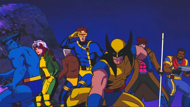 The X-Men outside