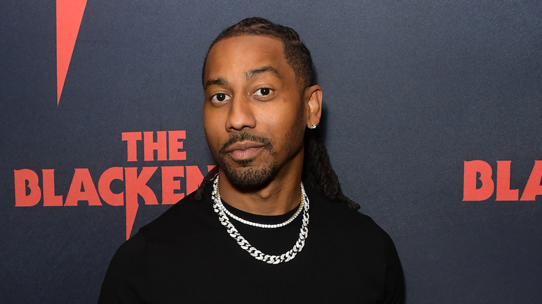 Brandon T. Jackson raising an eyebrow