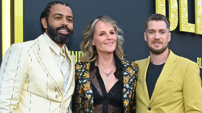 Helen Hunt, Daveed Diggs, and Rafael Casal at Blindspotting event