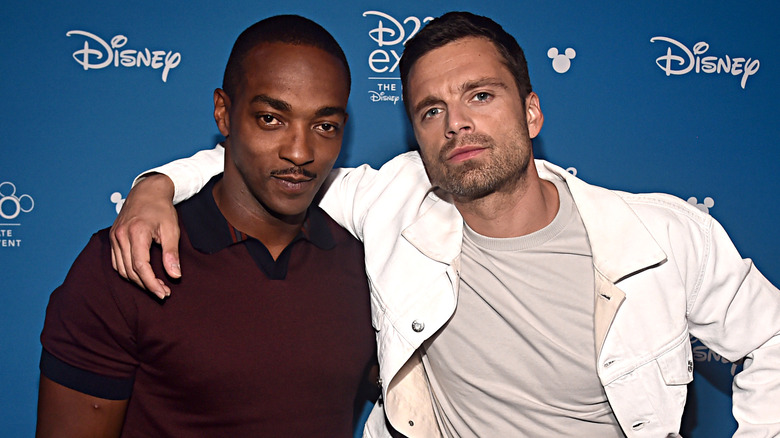 Anthony Mackie and Sebastian Stan at D23