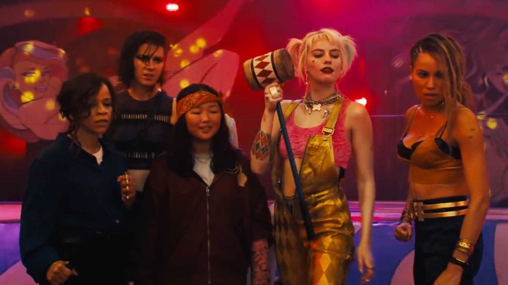 the entire main cast of Birds of Prey during the climactic final battle