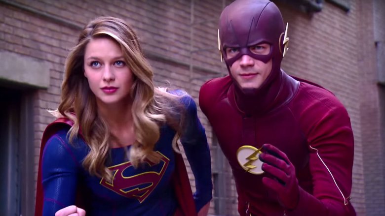 Supergirl and the Flash from the CW