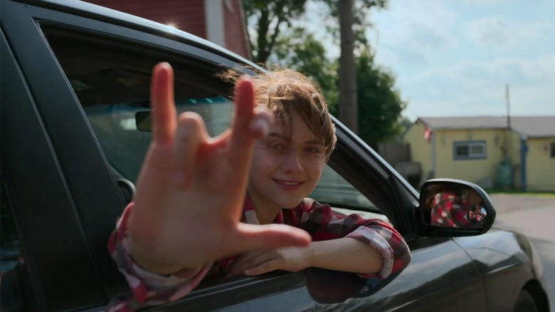 signing in the car