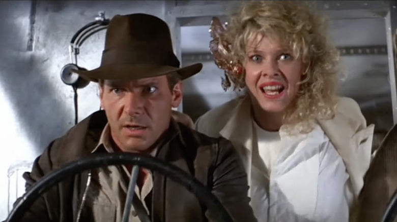Kate Capshaw and Harrison Ford in Indiana Jones and the Temple of Doom