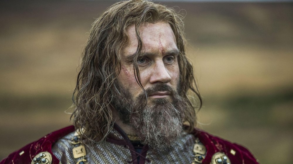 Clive Standen as the older version of Rollo in season five of Vikings