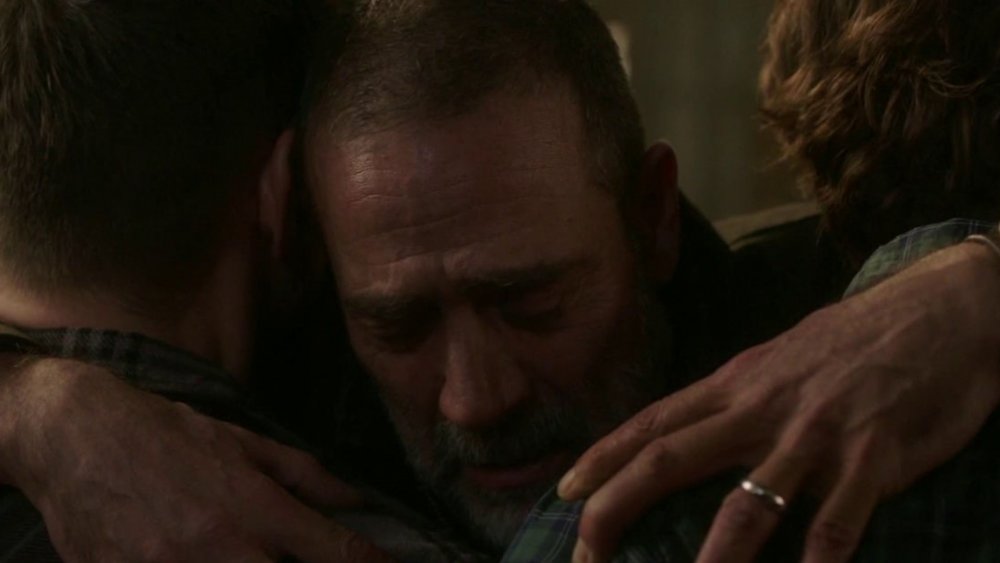 John Winchester (Jeffrey Dean Morgan) says goodbye to his boys on Supernatural