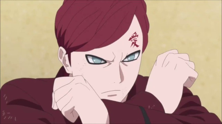 Gaara preparing an attack