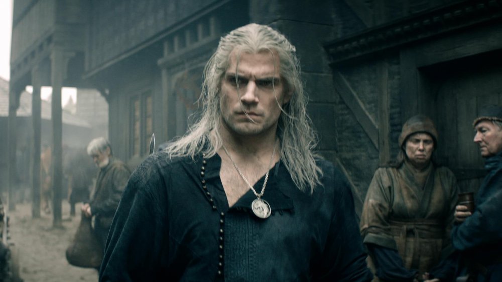 Henry Cavill as Geralt of Rivia in Blaviken on the premiere episode of The Wticher
