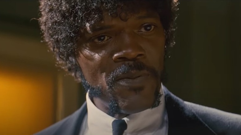 Samuel L. Jackson scowling