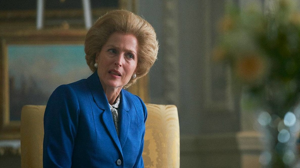 Gillian Anderson as Margaret Thatcher on Netflix's The Crown