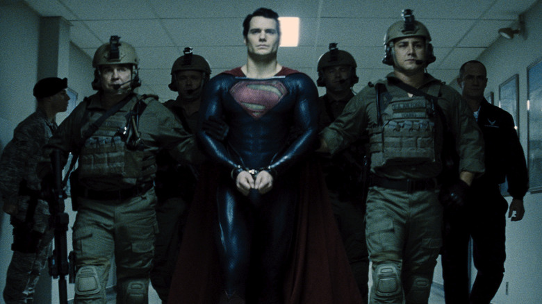 Superman in cuffs