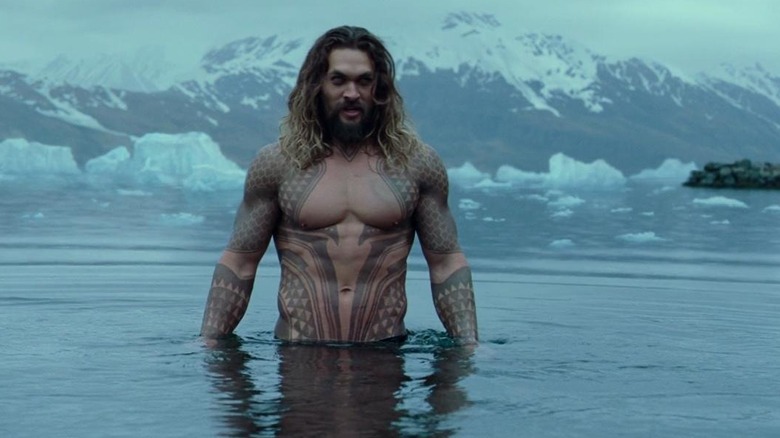 Jason Momoa in the water