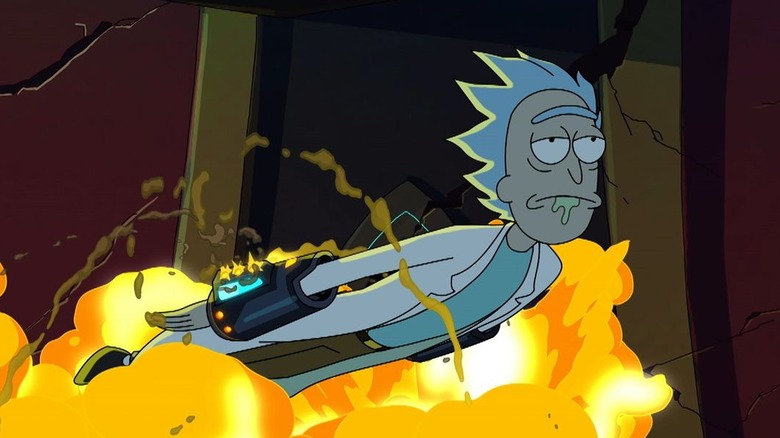 Rick Sanchez flying