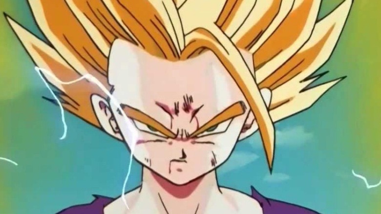 Super Saiyan 2 Gohan glaring