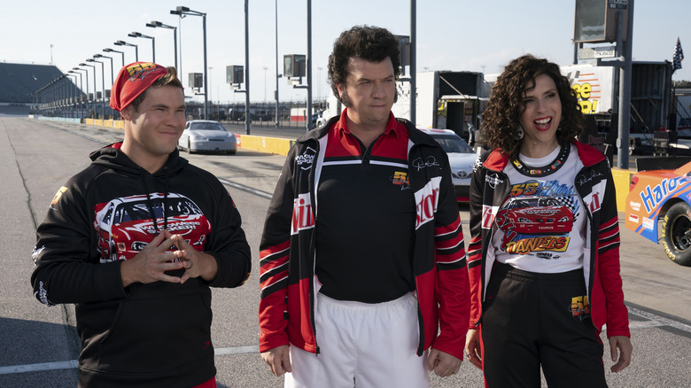 Kelvin, Eli, and Judy on race track