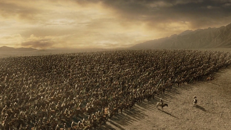 The Rohirrim head into battle