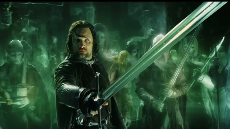 Aragorn confronts the Army of the Dead