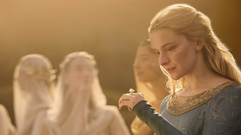 Galadriel looks at Nenya