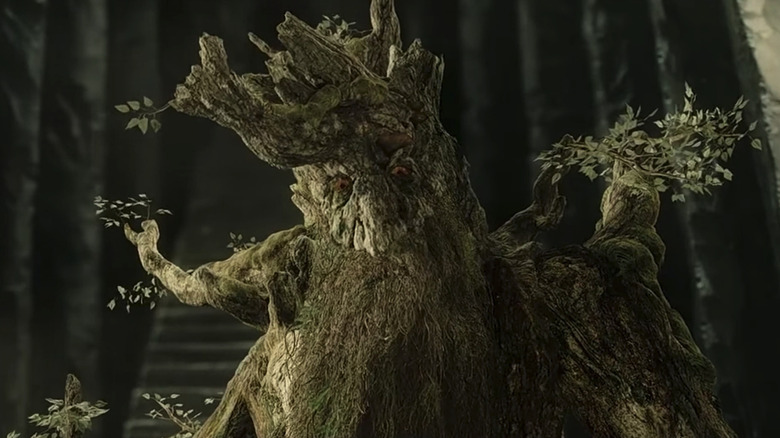 Treebeard standing outside