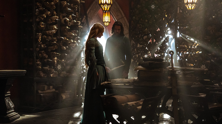 Elendil and Galadriel in the Hall of Lore