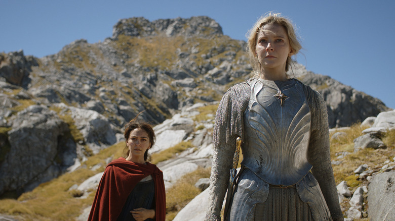 Bronwyn and Galadriel in The Rings of Power