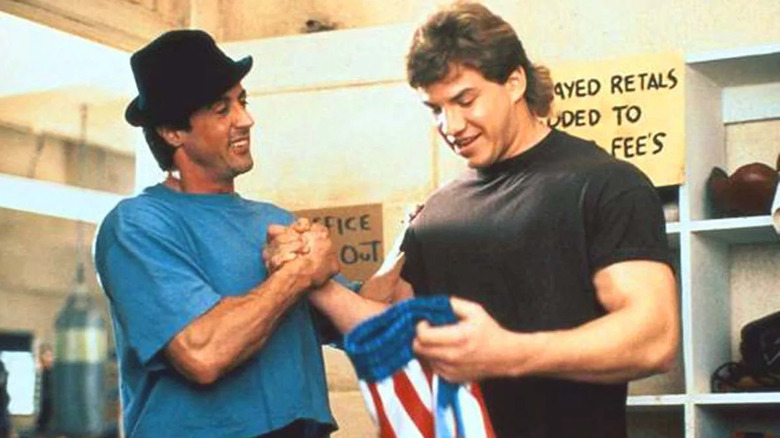 Rocky Balboa and Tommy Gunn shaking hands