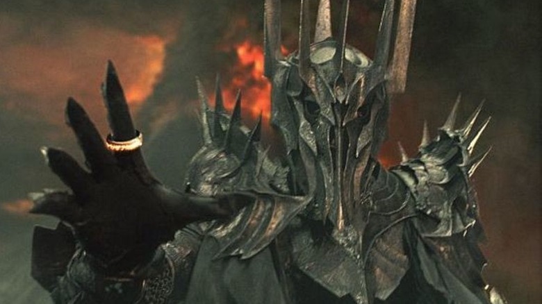 Sauron extending his hand