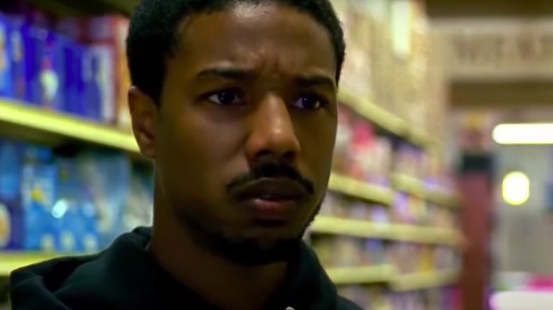 Michael B. Jordan looking confused