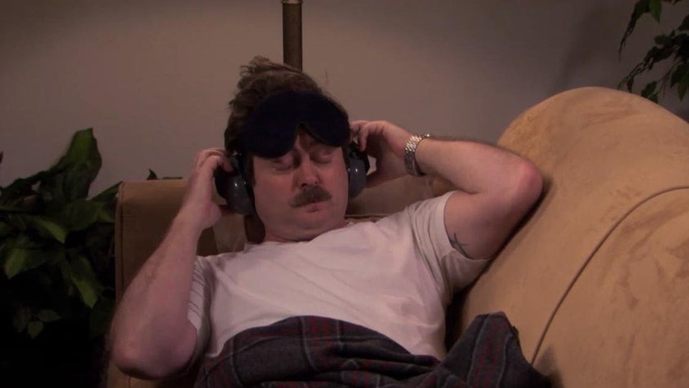 Ron Swanson waking up