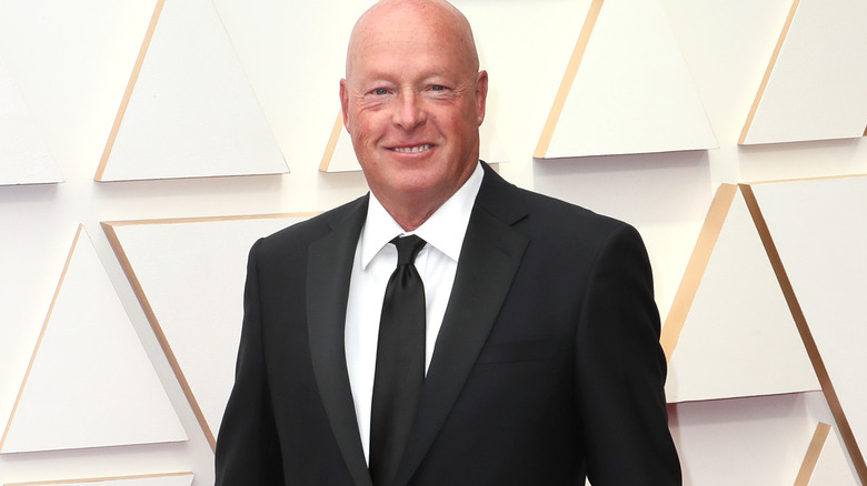 Bob Chapek at the Academy Awards red carpet