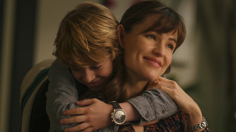 Walker Scobell and Jennifer Garner in The Adam Project