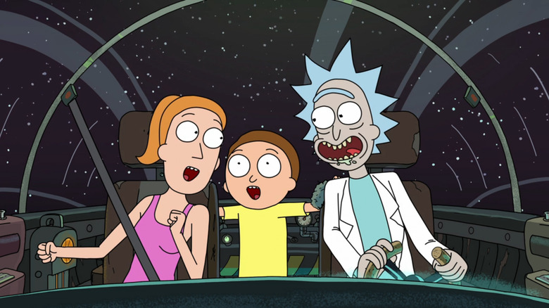 Summer Morty and Rick singing