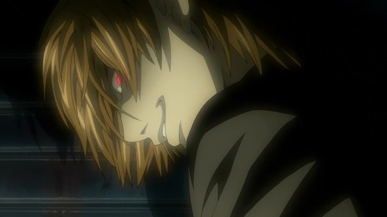 Light Yagami smiling red eyes