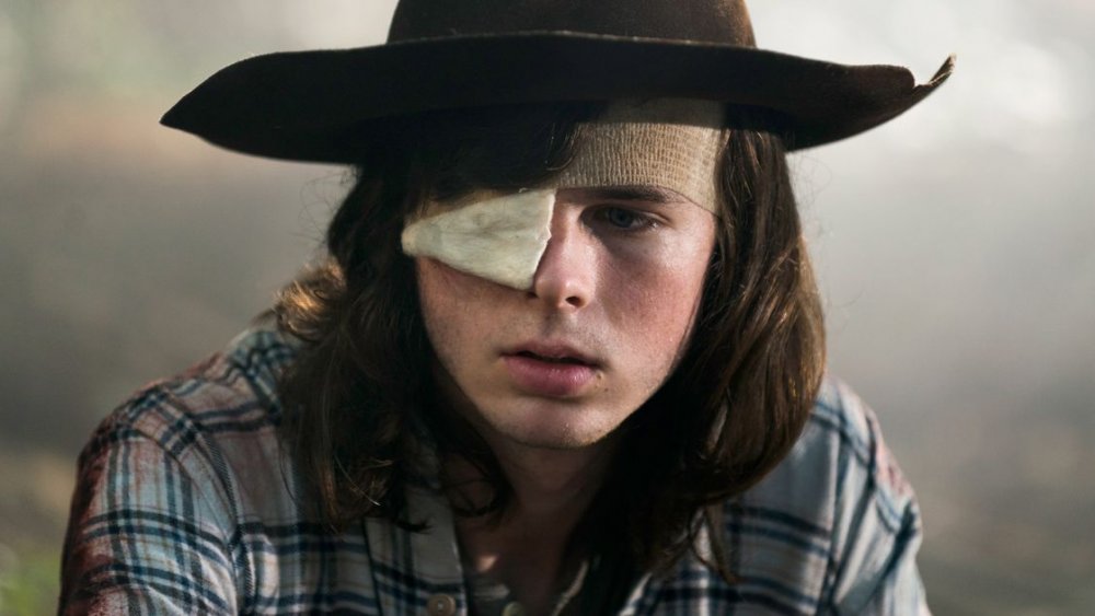 Chandler Riggs as Carl Grimes on The Walking Dead