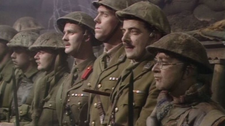 Blackadder about to lead the troops in "Blackadder" (1989)